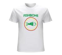 SMOOTH WILL Men's Fishbone T-Shirts White 3XL