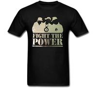 SMOOTH WILL Men's Funny Public Enemy Phife Music Band Male Shirt Black M