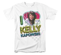 SMOOTH WILL Men's I Love Kelly Kapowski Saved by The Bell T Shirt White L