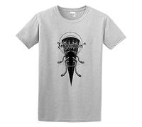 SMOOTH WILL Men's Inquisition Mystical Blood Black Metal O Neck Men T-Shirts Grey M