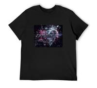 SMOOTH WILL Men's John Petrucci T Terminal Velocity Vinyl CD Cover T-Shirt Short-Sleeved Shirt Top T Shirt Black XL