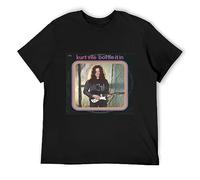 SMOOTH WILL Men's Kurt Vile T Shirt Bottle It in Vinyl CD Cover Black M