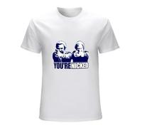 SMOOTH WILL Men's You're Nicked The Sweeney Inspired Retro - Classic British TV Cops T-Shirts White 3XL