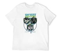 SMOOTH WILL Rush Live in Concert Pics Mens T Shirt 100% Cotton White XXL