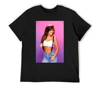 SMOOTH WILL Saved by The Bell Kelly Kapowski Portrait Mens T-Shirt Black L