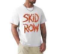 SMOOTH WILL Skid Row Slave to The Grind Tour 1991 Men's T Shirt Metal Music Merch White L