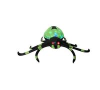 SmoothGain Rotating Stage Lamp Araignée Gonflable Décoration Extérieure Halloween Éclairage Multicolore Corps à Motif Toile Fermeture Zippée Ventilateur Intégré Adaptée Pelouses Événements