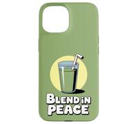 Smoothie d'entraînement aux Jeux de Mots et d'entraînement Blend in Peace Coque pour iPhone 15