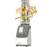 Smoothie Mini Blender, 2 Bouteilles Portables, 0,6 Litres, sans BPA, 2 Vitesses MPM MBL-22 Gris/Blanc Gris/Blanc G