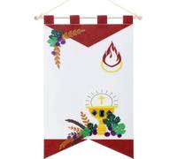 SmoothNovelty Kit de bannière de première communion en feutre de 22,9 x 30,5 cm - Motif raisins sacrés - Kit de bannière pour église, dimanche, école, garçons et filles - Bricolage catholique