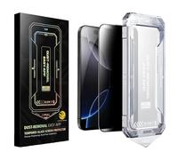 SmoothShield 2 Packs - Tempered Glass Screen Protector, SmoothShield Tempered Glass Screen Protector, with Anti-Scratch Anti-Fingerprint Privacy & Auto Dust-Free Install (16 Pro Max,Hd Clear Edition)