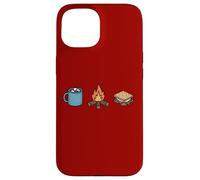 Smores au Chocolat Chaud pour Le Camping Coque pour iPhone 15