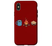 Smores au Chocolat Chaud pour Le Camping Coque pour iPhone X/XS