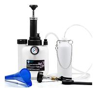 SMOTIVEPRO Kit Purge de Freins Voiture - Système de Vidange de Liquide de Frein 3L avec Bouteille de Récupération 1L et Adaptateur E20 - Compatible Véhicules Européens