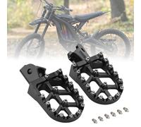 Smotrcc Repose-pieds CNC pour Surron, repose-pieds de moto compatibles avec Sur Ron Light Bee X S Segway X260 X160 Talaria Sting MX3 MX4 Talaria XXX Dirt Bike - Noir