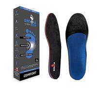 SMOU COMFORT PREMIUM Semelles Chaussures Gel et Mousse à Mémoire avec Support Arc pour Femme & Homme | Spécial pour Bottes de Travail | Grand Support et Amortissement | Repos Plante & Talon | 41-42 EU