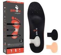 SMOU COMPLET Semelles Orthopédiques pour Fasciite Plantaire, Éperon Calcanéen et Métatarsalgie | Mousse à Mémoire de Forme avec Soutien de la Voûte plantaire et Dégagement du Talon | 45-46 EU