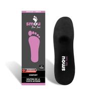 SMOU Semelles Pieds Plats et Pronation avec Soutien de Voûte Plantaire | Base rigide pour soutenir la voûte, stabiliser le pied et favoriser une marche plus alignée en cas de pieds plats