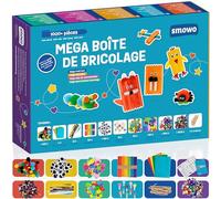 Smowo Kit de démarrage Mega - Kit de bricolage - Boîte de bricolage - avec des bases créatives - Boîte de rangement colorée pour filles et garçons