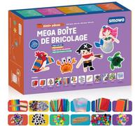 Smowo® Kit Loisirs Créatifs Enfant 2000 Pièces - Coffret Bricolage avec 20 Idées et Manuel d’Instructions - Activités Manuelles pour Filles et Garçons