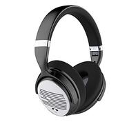 Smpl Casque Bluetooth à Réduction de Bruit - Casque supra-aural Bluetooth, avec microphone, pour les appels et basses profondes, autonomie de 16h - Argenté