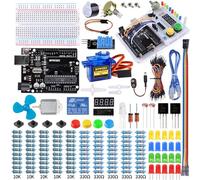 Smraza Kit de DéMarrage avec Support de Planche à Pain, Moteur à Courant Continu avec Manuel D'Utilisation pour DéButants et Professionnels DIY Complet Starter Kit pour Arduino