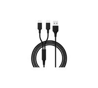 Smrter Câble de charge USB USB 2.0 USB-A mâle, USB-C mâle 1.20 m noir SMRTER_HYDRA_DUO_C_BK