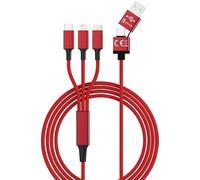 Smrter Câble de charge USB USB 2.0 USB-A mâle, USB-C® mâle, Connecteur Lightning , USB-Micro-B m