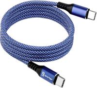 Smrter Câble de charge USB USB-C® mâle 1 m bleu MAGNETO_C2C_BL_R