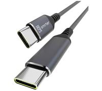 Smrter Câble USB-C USB 2.0 USB-C® mâle, USB-C® mâle 1.00 m anthracite avec fonction OTG, rond, gaine textile SMRTER_SPEEDY100_M_AT