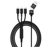 smrter Hydra ULTRA 5in1 nylon charging cable, 120cm, black retail