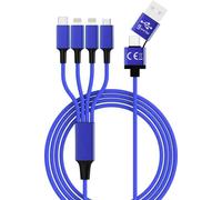 Smrter USB-Ladekabel USB-A Stecker, USB-C® Stecker, USB-Micro-B 3.0 Stecker, App