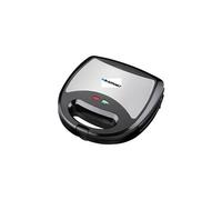 Blaupunkt SMS611 Machine à croque-monsieur revêtement anti-adhésif, fonction grill, fonction toast, boîtier Cool-Touch noir, argent