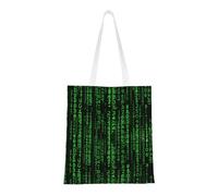 SMSJTMWHN Hacker Era Sac fourre-tout réutilisable en toile avec imprimé pour courses, sac à bandoulière, cadeau