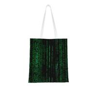 SMSJTMWHN Hacker Era Sac fourre-tout réutilisable en toile avec imprimé pour courses, sac à bandoulière, cadeau