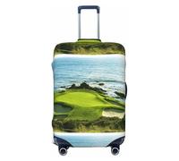 SMSJTMWHN Housse de protection élastique et lavable pour valise, anti-rayures, esthétique, pour parcours de golf, noir, Large