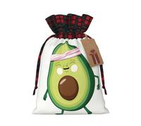 SMSJTMWHN Joli sac cadeau imprimé avocat pour cadeaux en vrac, parfait pour les bijoux, les femmes et les enfants