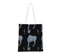 SMSJTMWHN Ram Sac fourre-tout réutilisable en toile avec impression signe du zodiaque