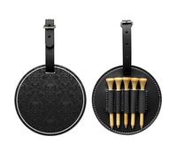SMSJTMWHN Sac de rangement en cuir de luxe avec imprimé tête de mort gothique et porte-balles. Rangez vos t-shirts, balles de golf, cartes de score et crayon.