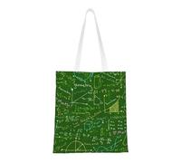 SMSJTMWHN Sac fourre-tout réutilisable en toile avec impression de questions mathématiques