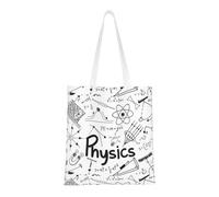 SMSJTMWHN Sac fourre-tout réutilisable en toile avec impression physique, sac à provisions, sac à bandoulière, cadeau