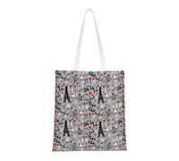 SMSJTMWHN Sac fourre-tout réutilisable en toile avec motif de furets - Sac à bandoulière - Cadeau