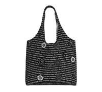 SMSJTMWHN Sac fourre-tout réutilisable en toile d'inspiration surnaturelle pour la salle de sport, les voyages, le travail