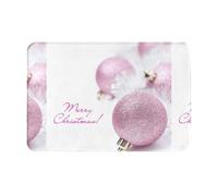 SMSJTMWHN Tapis de bienvenue Merry Christmas pour entrée intérieure et extérieure, tapis de sol discret facile à nettoyer, tapis d'entrée avant, décoration d'intérieur, 61 x 40,6 cm