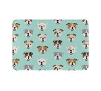 SMSJTMWHN Tapis de bienvenue, paillasson amusant en forme de chien anglais pour entrée intérieure et extérieure, tapis de sol discret, facile à nettoyer, tapis d'entrée avant, décoration d'intérieur