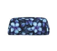 SMSJTMWHN Trousse à crayons en cuir avec imprimé floral tropical, trousse spacieuse et élégante avec fermeture éclair pour le bureau