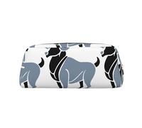 SMSJTMWHN Trousse à crayons en cuir avec imprimé signe du zodiaque Ram - Spacieuse et élégante - Fermeture éclair - Pour le bureau