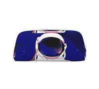 SMSJTMWHN Trousse à crayons en cuir imprimé Cool Man in Galaxy - Spacieuse et élégante - Fermeture éclair - Pour le bureau