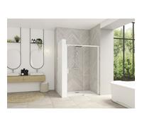 Smt Design Extensible clt ss 157/170 prof blanc verre transp, fixe à droite - KINEDO PA9237BTNED