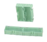 SMT Lot de 10 boîtes de rangement en plastique pour composants électroniques 75 x 31,5 x 21,5 mm pour condensateurs à puce IC Résistances